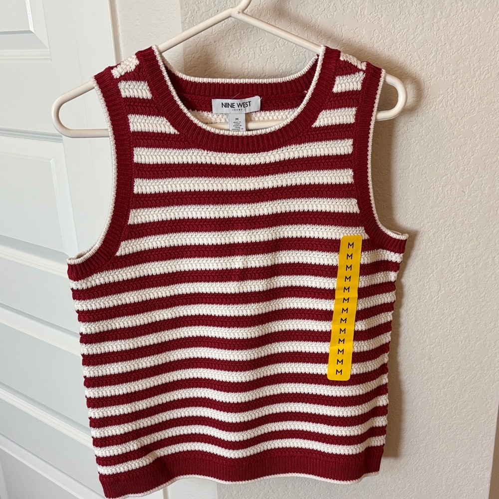 Nine West Ladies Crochet Tank Top size M